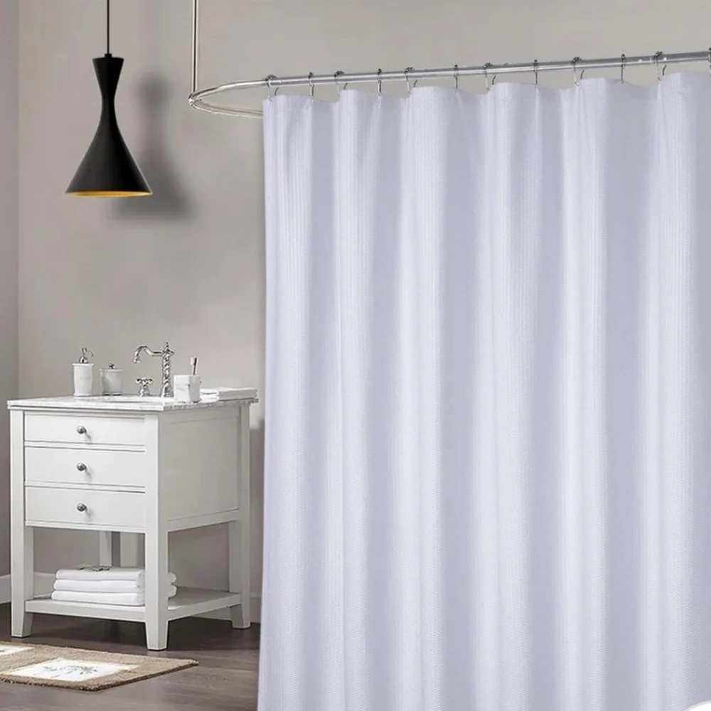 New with tags! Elegant Microfiber White Shower Curtain 72 x 96